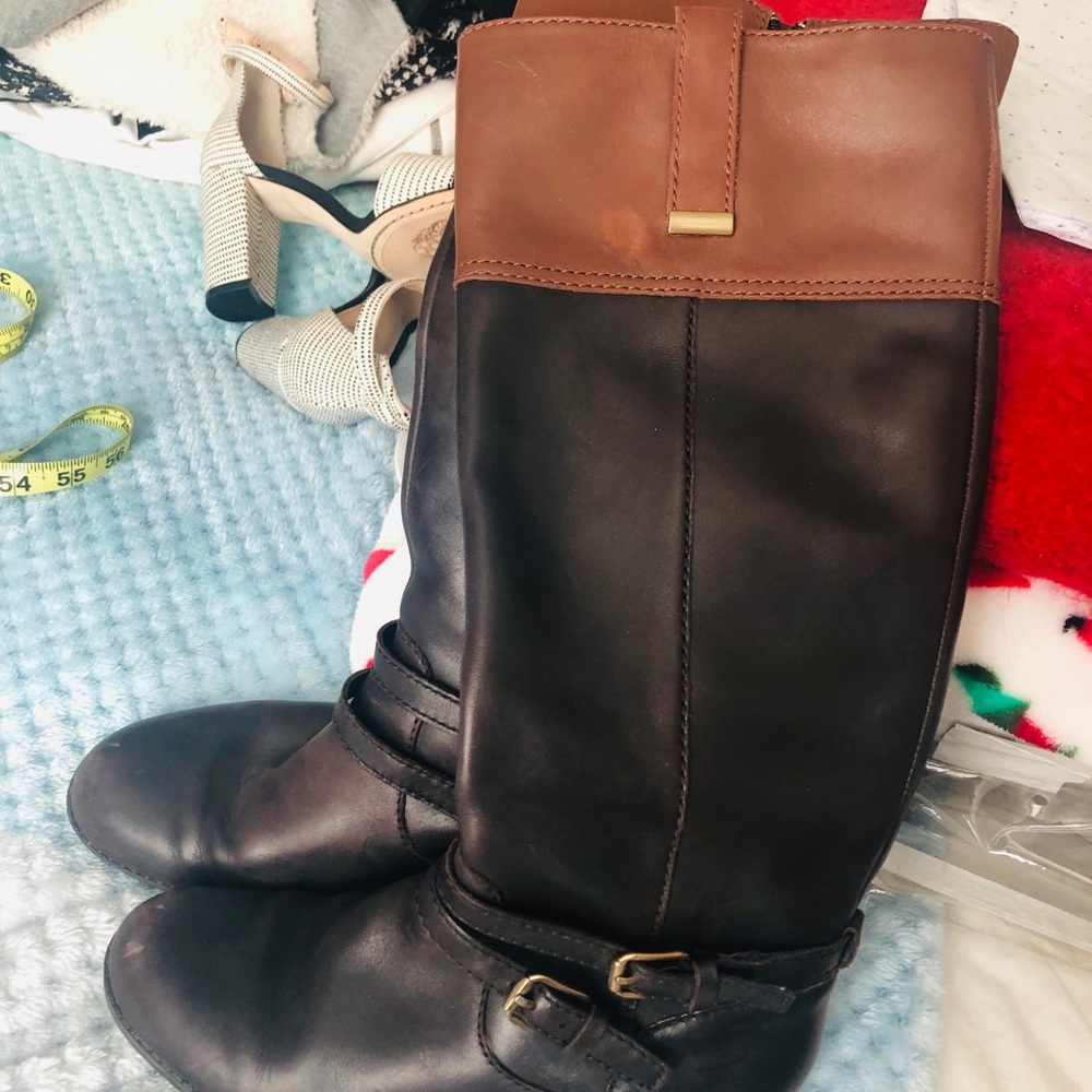 Bandolino Black and Brown riding boots - Picture 2 of 6